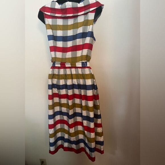Anthropologie Red and White Sleeveless Sundress - Picture 3 of 3